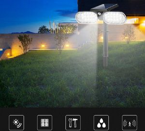 Foco solar, luz de pared solar LED, luz nocturna de seguridad exterior impermeable inalámbrica, para patio, terraza, patio, jardín, entrada