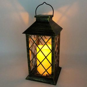 La lanterne solaire de tempête allume la lampe extérieure de torches de scintillement de lumière de jardin imperméable IP55 pour des décorations de balcon de cour