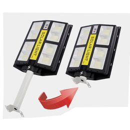 Solar Street Lamp 200W Integrated Road Light 720LED 320LED met intrekbare Pole Afstandsbediening Motion Sensor Outdoor Lighting