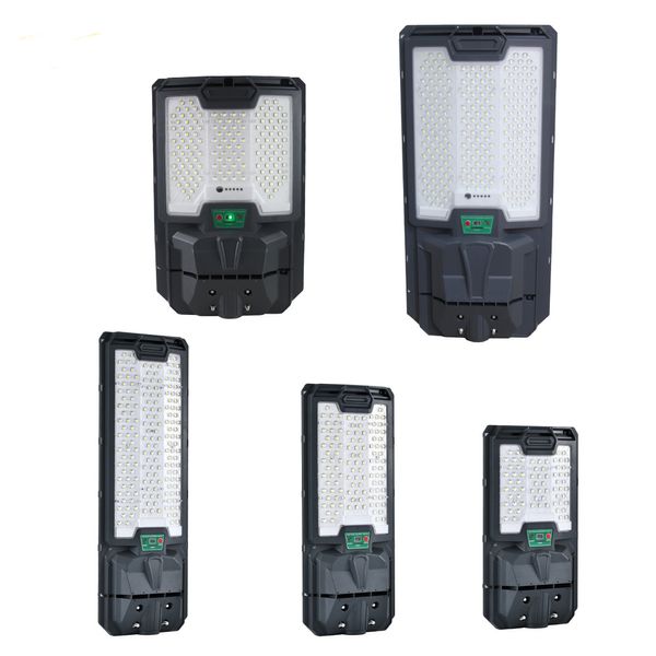 Solar Street Light 100W 200W 300W 400W 500W Luz de seguridad solar impermeable integrada con iluminación exterior con poste