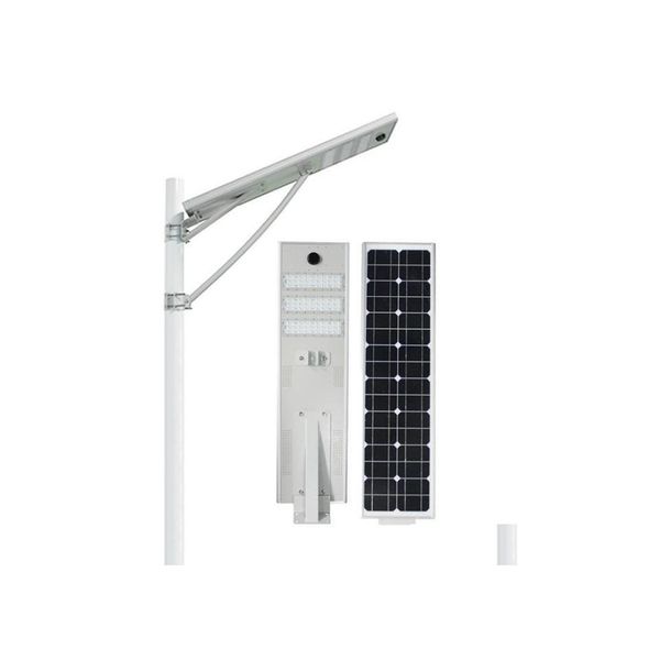 Réverbère Solaire 20W 30W 50W Led Extérieur Étanche Ip66 Conception Intégrée Capteur Radar Pir Smart Drop Delivery Lights Lighting Re Otais