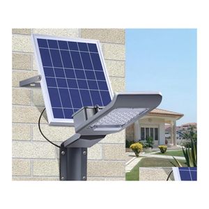 Solar Street Light 20W 30W LED Outdoor Waterdichte IP65 Regeling Power Garden Yard Lamp met Smart Remote Drop Levers Lights Lightin DHDLP