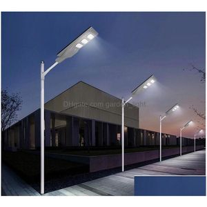 Solar Street Light 30W 60W 90W LAMP Waterdicht IP65 Wandlicht PIR Bewegingssensor Beveiliging Buitenverlichting voor weggar DHHPBB