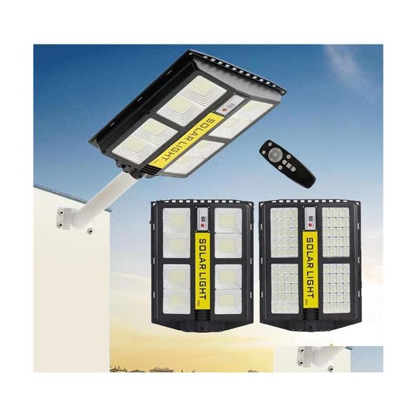 Luz de calle solar 800W Lámparas LED Control remoto Pir Sensor de movimiento Pared Barra telescópica impermeable Luces de jardín F Ot6Am