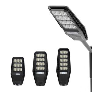 Réverbère Solaire, Crépuscule à l'Aube Lumières Solaires Extérieures Capteur de Mouvement Étanche IP65 6500K Projecteur de Sécurité pour Cour, Garage, Jardin Maintenant Oemled