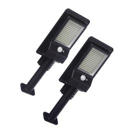 Zonne-straatverlichting Buiten 168 LED Bewegingssensor Zonne-energie LED Tuin Wandlamp IP65 Waterdicht 3 Werkmodi met Paal