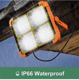 Solar Street Lights Flood Light Outdoor Portable LED Reflector Spotlight Oplaadbare projector Floodlight Bouwlamp