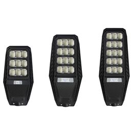 Luces de calle solares Luces de calle impermeables al aire libre Anochecer al amanecer Control remoto Sensor de movimiento Luces de estacionamiento solares 100W 200W 300W Crestech