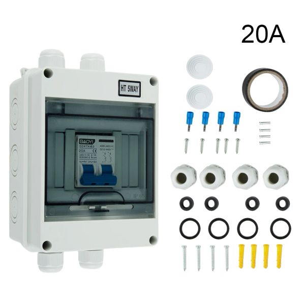 Boîte d'interrupteur d'isolateur du système solaire DC440V Boîte de déconnexion du disjoncteur pour le réseau de panneau solaire Système connecté 6 125A