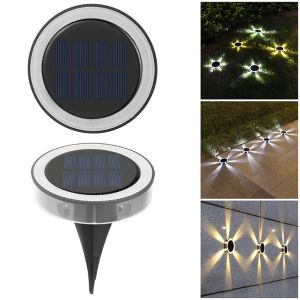 Lumières souterraines solaires ours en forme de patte LED extérieur jardin de jardin lempadaire pour le paysage pour pelouse