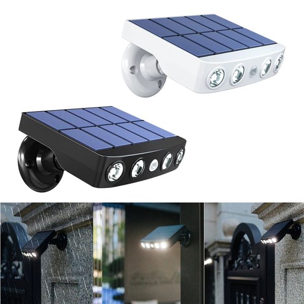 Lámpara de pared solar Lámparas de calle LED para exteriores Sensor de movimiento PIR IP65 Proyector de camino impermeable para patio Patio Jardín Camino Leds Paredes Luz