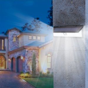 Zonnewandlampen Bewegingssensor Zonne -aangedreven licht - 118 LED Outdoor Beveiligingsverlichting voor Porch Garden opritsenergie Saving duurzame en waterdichte Crestech168