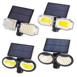 Solar Wall Lights Outdoor Waterdicht 78led 56led 130cob 108cob Motion Sensor LED Solar Light voor tuinen binnenplaatsen