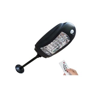 Zonnewandverlichting Waterdicht 32 LED Street Lamp Outdoor Garden Motion Sensors Veiligheid Road Noodlamp met externe controller Dro DHVWN