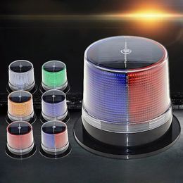 Zonne -waarschuwingslicht explosie flitsende licht magnetische basis zuigled led dak knipperende licht toren kraan mariene stroboscopische signa