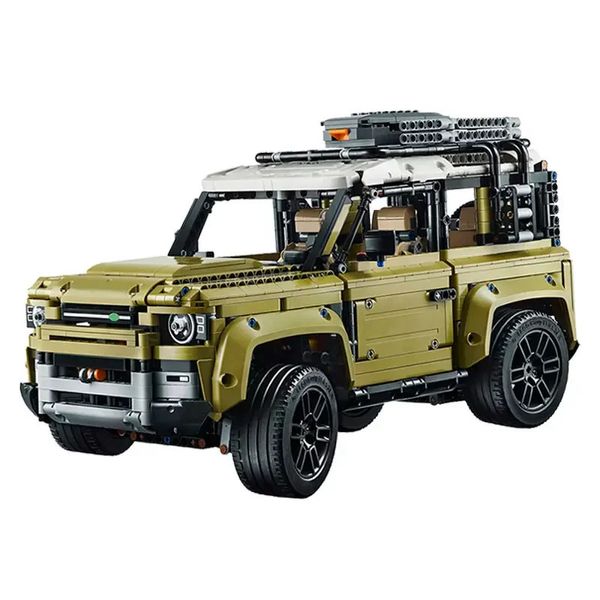 Soldado 2573 piezas famoso Rover Off Road Defender bloques de coche modelo de vehículo tierra Supercar construcción ladrillos juguetes niños adultos regalo 42110 231124