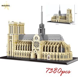 Soldado 7380 Uds Notre Dame de Paris modelo Mini Mirco bloques de construcción ladrillos Iglesia arquitectura Potala juguetes para niños regalo 230710