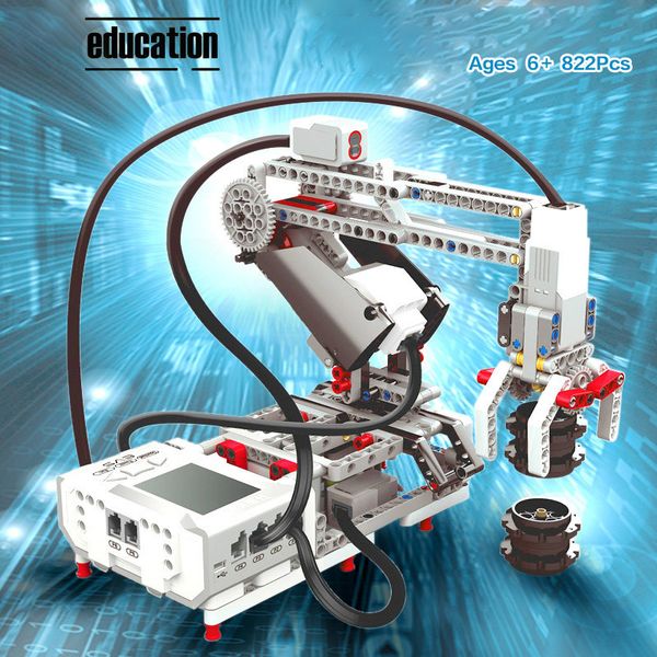 Soldier Programming Series the Robots Model Building Blocks Education Set STEAM Compatible avec EV6 45544 Classic Core Robotics Toys 230710