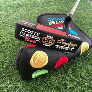 Sole Stamp Newport 2 Black Golf Putter Designer Special Newport2 Lucky Four Leaf Clover Men's Golf Clubs Neem contact met ons op om foto's te bekijken met Logo 205