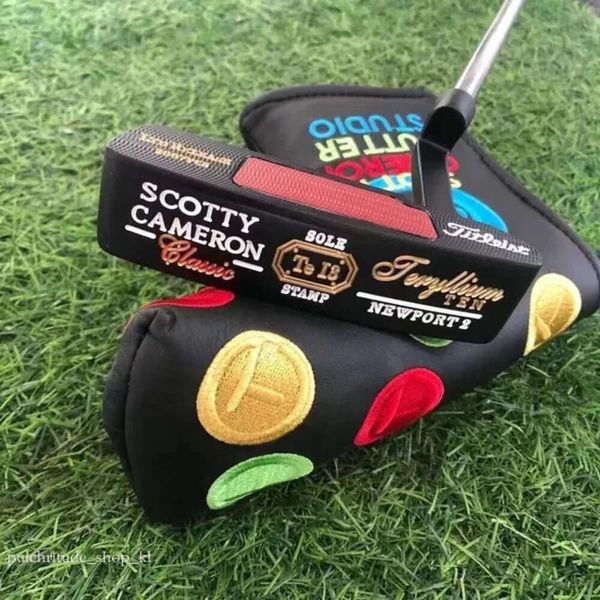 Stamp seul Newport 2 Black Golf Putter Designer Special Newport2 Lucky Four Leaf Clover Men's Golf Clubs Contactez-nous pour voir les photos avec le logo 209