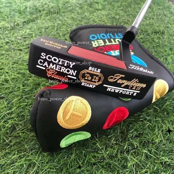 Stamp seul Newport 2 Black Golf Putter Special Newport2 Lucky Four Leaf Clover Men's Golf Clubs Contactez-nous pour voir les photos avec le logo 905