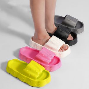 SOLE Été épais design Bubble Femme 4 cm Sandales sans glissement confortables Sandales intérieures Couple de salle de bain intérieure Slippers 2 58