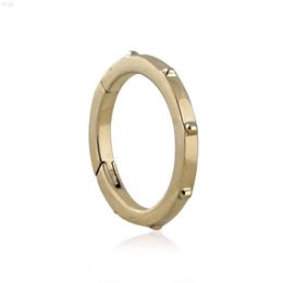 Fermoir rond ouvrable en or jaune massif 14 carats, composant de bijouterie pour bracelet et collier