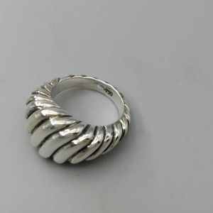 Solide 925 Sterling Silver Femmes Anneaux Pinky Ring Design Marque Fine Jewelry Cadeaux De Noël Cadeaux De Fête Des Mères