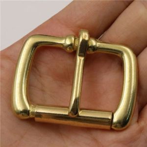 Solid messing metalen hielbalk Buckle End Bar Roller Buckle rechthoek enkele pin voor lederen ambachtelijke tas riemriem singbing