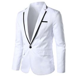 Solid Casual Blazer Jackets Coat Outswear Topos Men039S Wedding Party Men Suit jas Veste Homme Costume8685644
