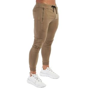 Pantalons décontractés solides hommes joggeurs skinnypants de survêtement