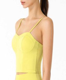 Soutien-gorge d'épissure réglable de couleur unie, tenues de Yoga pour femmes, débardeurs Slim, sous-vêtements de sport, course à pied, Fitness, respirant, Yog9257432