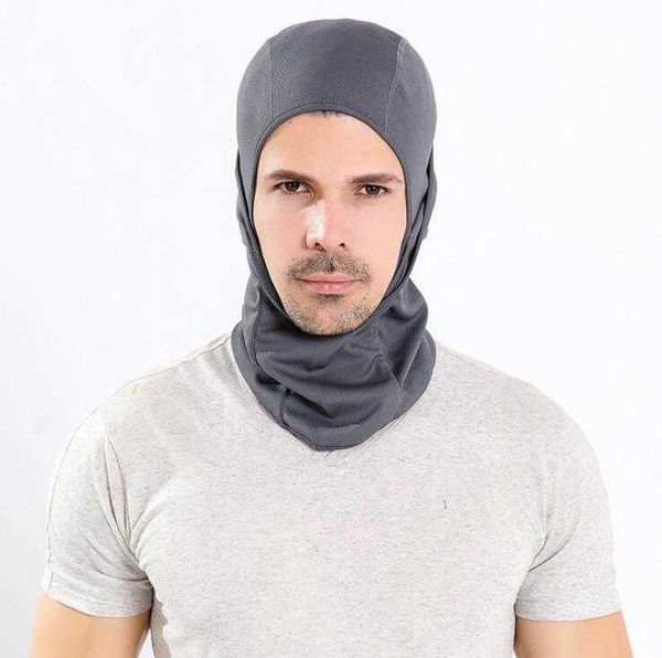 Color sólido Balaclava sombrero a prueba de viento a prueba de polvo con máscara protectora protectora ejército militar táctico airsoft revestimiento de tapa de tapa de bicicleta de ciclo de caza capuchas bufanda mágica