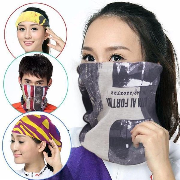 Couleur unie Bandana Tube écharpe tête visage masque cou guêtre chapeaux Snood Beanie blanc noir rose vert 248I