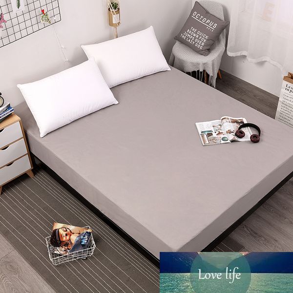 Sábana de color sólido Full Twin Queen King Size Sábana bajera ajustable Funda de colchón con banda de goma elástica completa Ropa de cama impresa