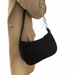 Sac de poitrine de couleur unie pour femmes grande capacité voyage bandoulière demi-Mo conçu sac de ceinture dames quotidien rue Fanny Packs Q6Gx #