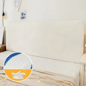 Vaste kleur elastisch all-inclusive bed kophoofd afdruk bedontdruk stofdichte slaapkamerkamer sofa zachte comfortabele hoofdeinde slipcover 231221