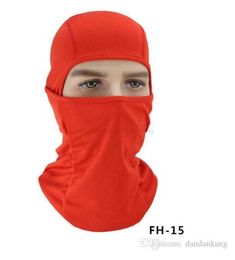 Couleur unie Full Face Balaclava Cap anti-poussière coupe-vent protecteur Cyclisme Moto Ski Airsoft Paintball casque liner chapeau Tactique CS Militaire Cagoules Chapeaux