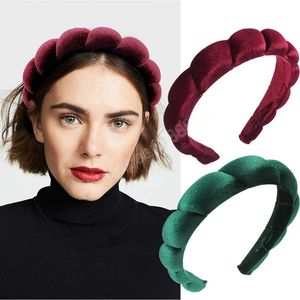 Bandeau de couleur unie velours lunette Turban pour femmes bandeau filles cheveux accessoires tête cerceau cheveux bijoux élastique