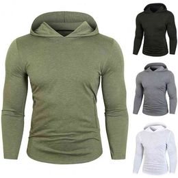 Sudaderas con capucha de color sólido HOMBRES CONEDES Autumn Invierno Páramo con capucha cálido Top Men Sporty Sudaderas Con Capucha L220704