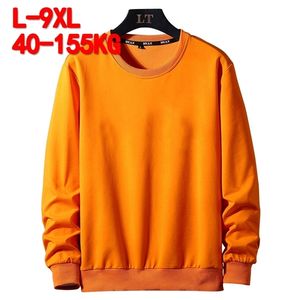 Solid Color Hoodie Mannen Kleding Lente Herfst Straatslijtage Sweatshirts Skateboard Pullover Male Plus Size 7XL 8XL 9XL Mens Hoodies 220325