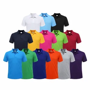 Polo à revers de couleur unie Été Fi Respirant Hommes et femmes Haut à manches courtes Personnalisé Broderie Impression Logo 2022 NOUVEAU x9Go #