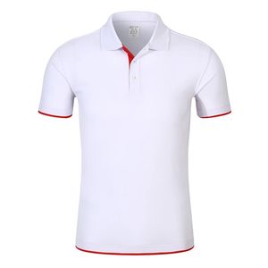 Vaste kleur revers revers korte mouwen werkkleding poloshirt minimalistische heren top 240513