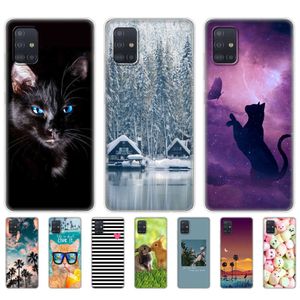 Voor Samsung Galaxy A51 Case 6.5 Inch Silicon Soft TPU Transparant Achterkant Telefoon A515 Beschermende Coque