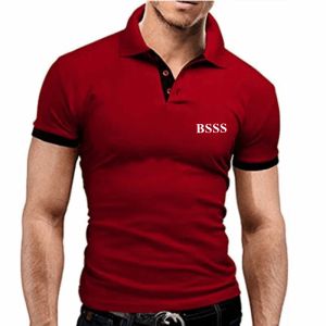 Right Style original Vêtements pour hommes T-shirt pour hommes Polo 2024 Marque de mode BOS Summer Business Casual Sports T-shirt Running Outdoor Short Sleeve Sportswear