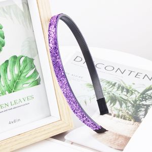 Diademas de maquillaje de color sólido para niños Accesorios para el cabello de lujo brillantes Diseño simple Palillos para el cabello para niñas al por mayor 1xt E3