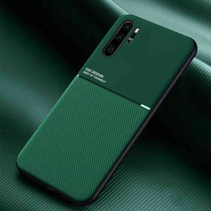 Solid Color Phone Cases voor Huawei P40 P30 P20 MADE 30 20 PRO NOVA 6 5 4 3 5I Soft Lederen Textuur Telefoon Achterkant