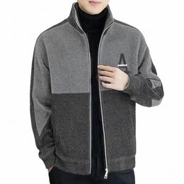 Effen Kleur Polar Fleece Jas Mannen Winter Dikke Warme Fleece Jas Jas Plus Size 5XL Fi Casual Polar Fleece Jas mannelijke L3AW #