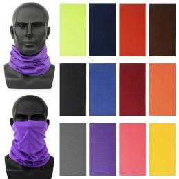 Color sólido Bufanda de tubo de banda para la cabeza de cabeza sin costura para ciclismo, senderismo, polaina del cuello, escudo de máscara facial