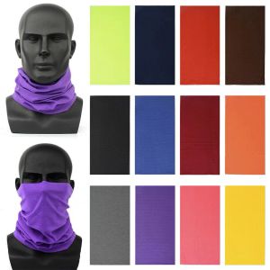 Écharpe de tube de bande de bande de bande de couleur solide pour le cyclisme, la randonnée, le gaiter de cou, le bouclier de masque facial